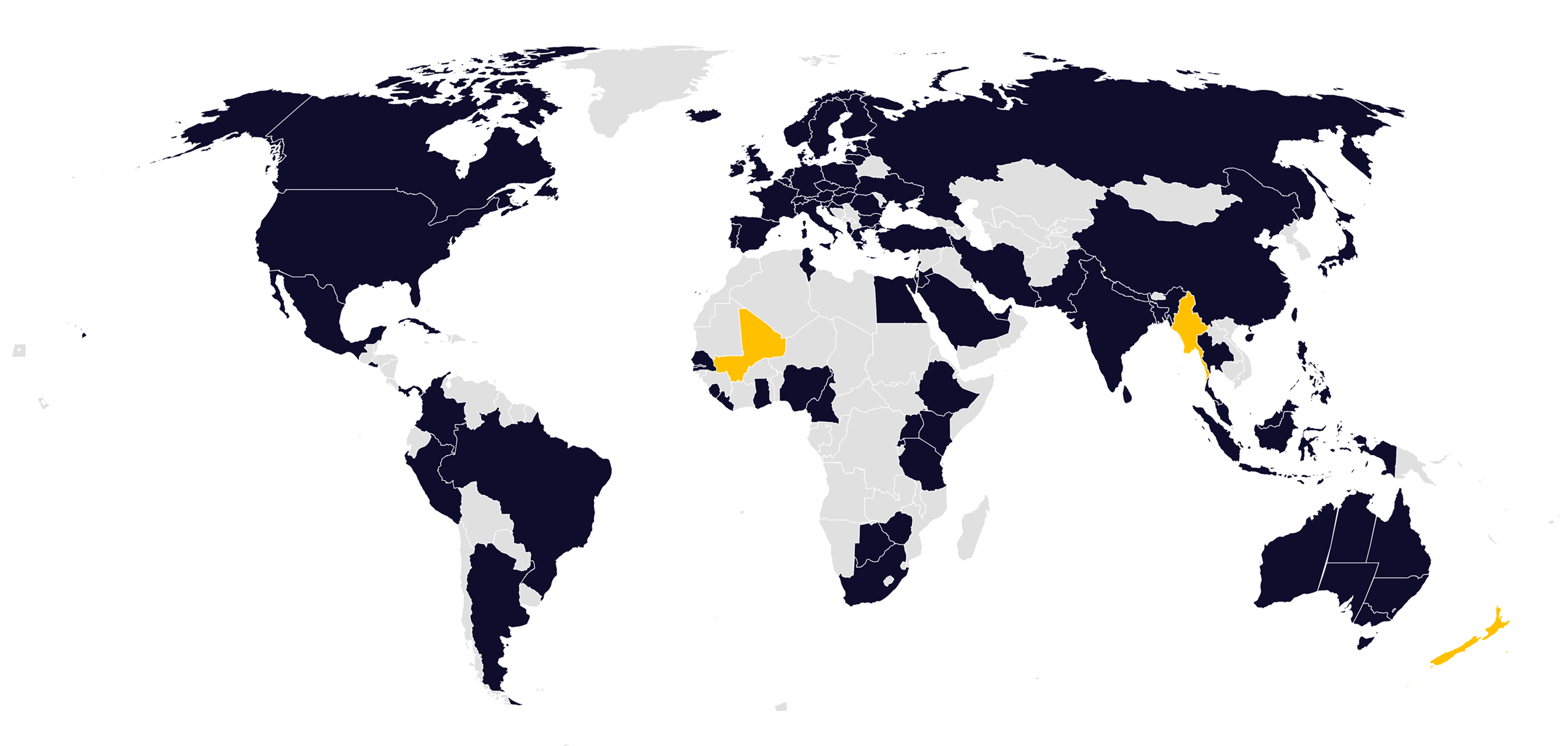 Map of protocol registration requirements