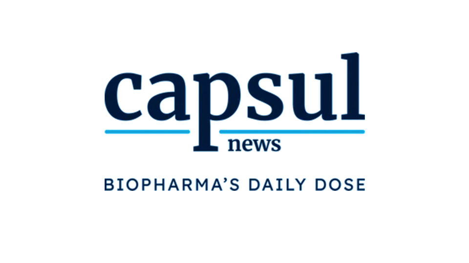 Capsul logo with a tagline underneath that reads Biopharma's Daily Dose.