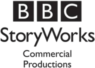 BBC StoryWorks logo with tagline underneath that reads Commercial Productions.