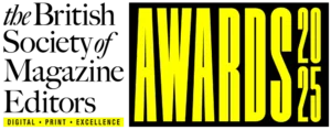Logo for The British Society of Magazine Editors Awards 2025